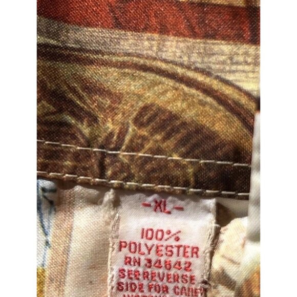 Vintage Media 1970’s Men’s Sz XL Long Sleeve USA Patriotic America Shirt RARE - Picture 7 of 15